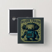 チャパレドンダデ5センチヴィンテージロボット古い 缶バッジ (正面&裏面)