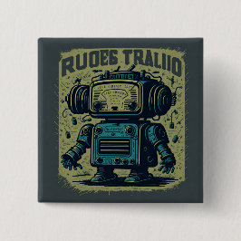 チャパレドンダデ5センチヴィンテージロボット古い 缶バッジ