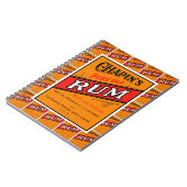 チャパンズピュアオールドラムラベル数々のプリント ノートブック (左側)