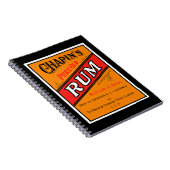 チャパンズピュア古いラムラベル ノートブック (右側)