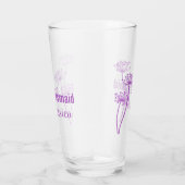 チャビルモダンフラワーグラフィック紫結婚式の引き出物 タンブラーグラス (右)