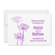 チャビルモダンフラワー結婚パープルの再計画