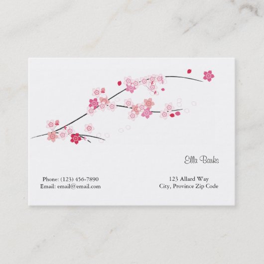 チャビーエレガントさくらんぼブラッズ名刺 名刺 (正面)