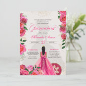 チャファンシーラピンク金ゴールドバラカントリーキンセアニェラ 招待状 (スタンド正面)