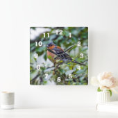 チャフィンチアクリル時計 スクエア壁時計 (ホーム)