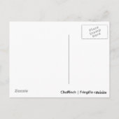 チャフィンチ ポストカード (裏面)