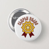 チャフティバッジ – ノーザンユーモアおもしろいマンチェスター 缶バッジ (正面&裏面)