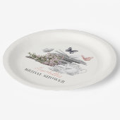 チャプターセットピンクブックブライダルシャワー ペーパープレート (アングル)