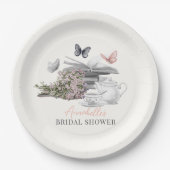 チャプターセットピンクブックブライダルシャワー ペーパープレート (正面)