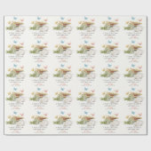 チャプターバタフライストーリーブックベビーシャワー ラッピングペーパー (フラット)