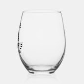 チャプターパーソナライズされたブッククラブ名 ステムなしワイングラス (左)