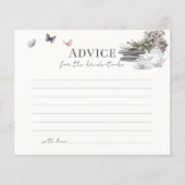チャプターブックティーパークブライダルシャワーアドバイスカード (正面)