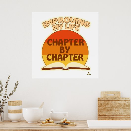 チャプター作家おもしろいスローガンで生活を改善 ポスター (キッチン)