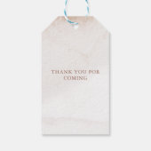 チャプター物語の新しい男女兼用ブックベビーシャワー ギフトタグ (裏面)