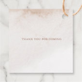 チャプター物語の新しい男女兼用ブックベビーシャワー フェイバータグ (裏面)