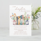 チャプター物語の新しい男女兼用ブックベビーシャワー 招待状 (スタンド正面)