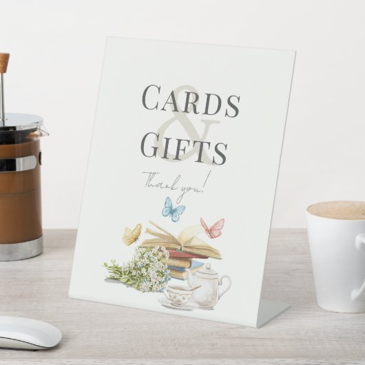 チャプターTea Book赤ちゃんシャワーカード&ギフト 台座サイン (インサイチュ)