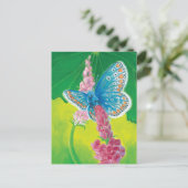 チャプマンブルーバタフライ(Polyommatus thersites) シーズンポストカード (スタンド正面)