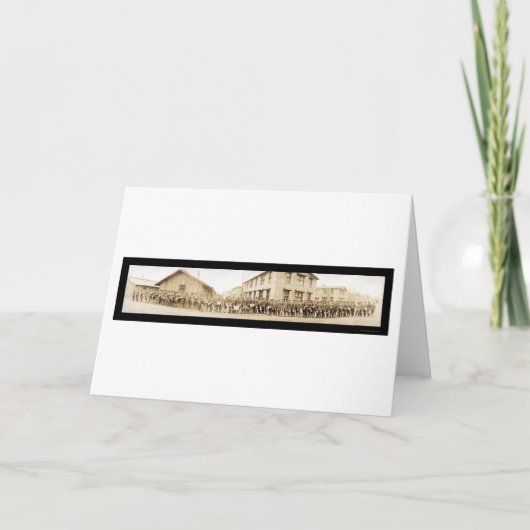 チャプラン訓練軍写真1918年 カード (正面)