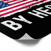 チャプレーン米国国旗の職業レトロ役職 ポスター (角)
