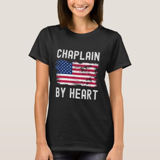 チャプレーン米国国旗の職業レトロ役職 Tシャツ (正面)
