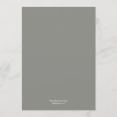 チャペお洒落ル結婚のメニューカード メニュー (裏面)