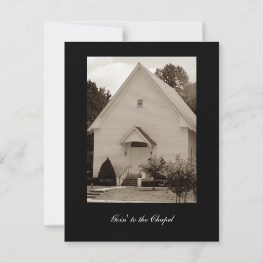 チャペルに行く 招待状 (正面)