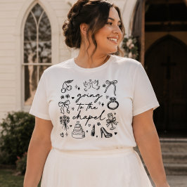 チャペルに行こう、キュートでガーリーな花嫁 トライブレンドTシャツ