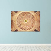 チャペルのインテリアキューポラの景色 キャンバスプリント (インサイチュ (ウッドフロア))