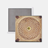 チャペルのインテリアキューポラの景色 マグネット (正面/裏面)