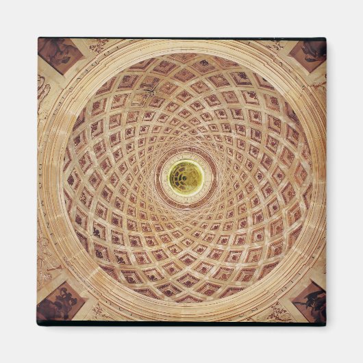 チャペルのインテリアキューポラの景色 マグネット (正面)