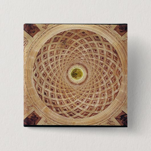 チャペルのキューポラの内部の眺め 缶バッジ (正面)