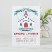 チャペルの結婚式招待状へ行くこと 招待状 (スタンド正面)
