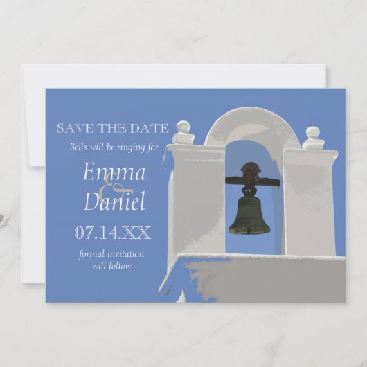 チャペルの鐘 お知らせカード 招待状 (正面)