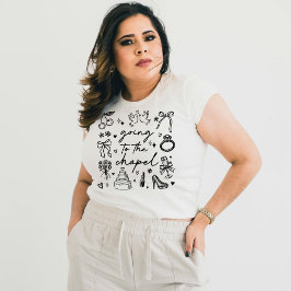 チャペルへ行く、かわいい花嫁 トライブレンドＴシャツ