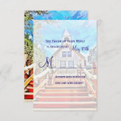 チャペルカントリー結婚式の出欠届けカードへ 出欠カード (正面/裏面)