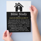 チャペルシルエット，キリスト教聖書クラス広告 チラシ (手)