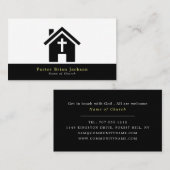 チャペルシルエット,キリスト教,宗教 名刺 (正面/裏面)