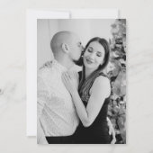 チャペルストライプの結婚式 写真入り 招待状 (裏面)