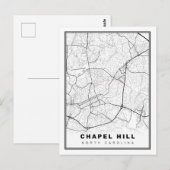 チャペルヒル地図 ポストカード (正面/裏面)