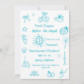チャペルブックの前の最終章バチェロレッテ 招待状 (正面)