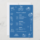 チャペルブックの前の最終章バチェロレッテ 招待状 (裏面)