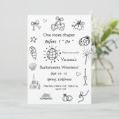 チャペルブックの前の1章バチェロレッテ 招待状 (スタンド正面)