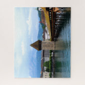 チャペルブリッジピラツ山ルツェルンスイス ジグソーパズル (縦)