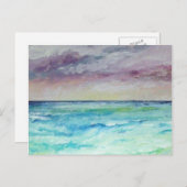 チャペルポースから海へ、コーンウォール ポストカード (正面/裏面)