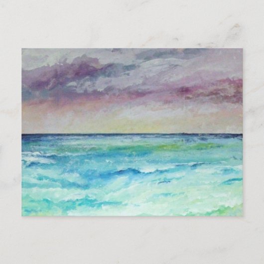 チャペルポースから海へ、コーンウォール ポストカード (正面)