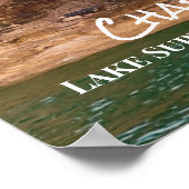 チャペルロックレイク最大海岸線 ポスター (角)