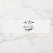 チャペル前の最終章の本バチェロレッテ ペットボトルラベル (シングルラベル)