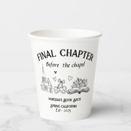 チャペル前の最終章の本バチェロレッテ 紙コップ