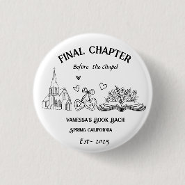 チャペル前の最終章の本バチェロレッテ 缶バッジ